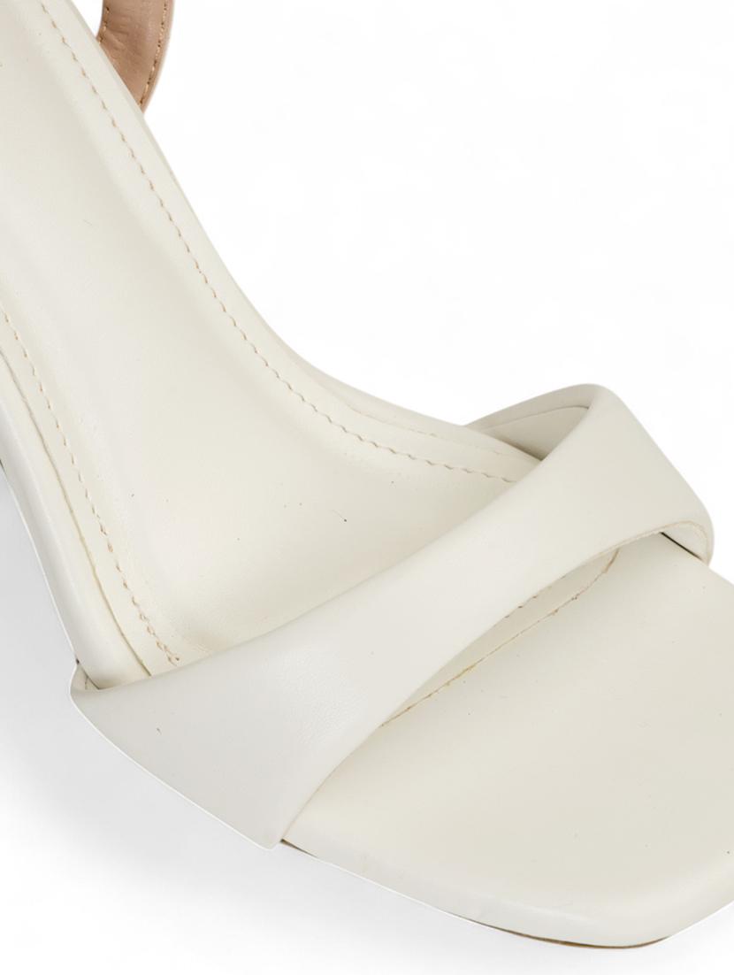 women white ankle strap sandal - 22017430 - Standard Image - 5