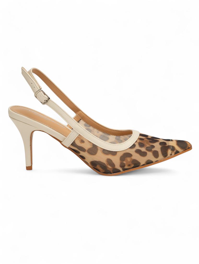 women animal print pointed pump - 22017432 - Standard Image - 3