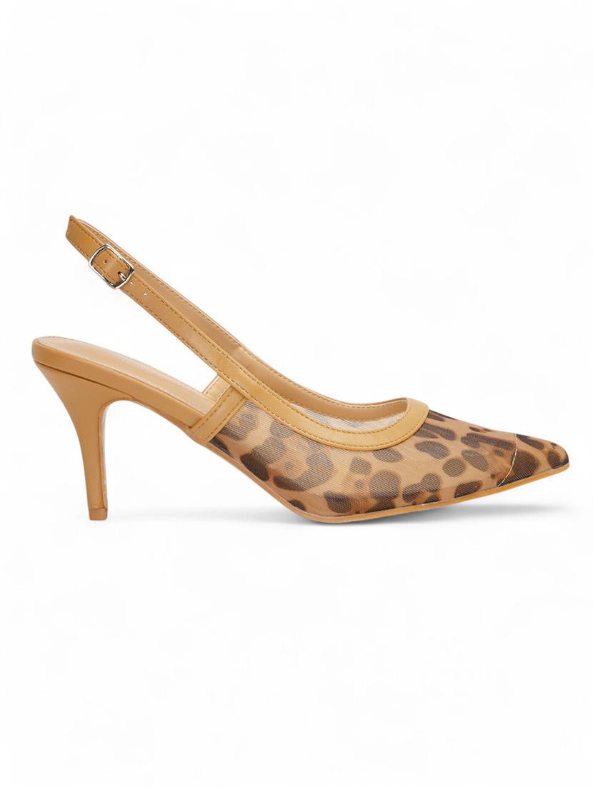 women animal printed pointed pumps - 22017434 - Standard Image - 3