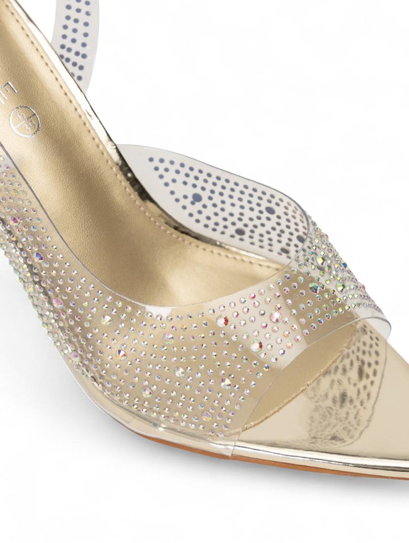 women embellished back strap sandal - 22017438 - Standard Image - 5