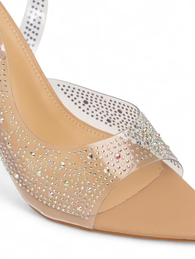 women embellished back strap sandal - 22017439 - Standard Image - 5