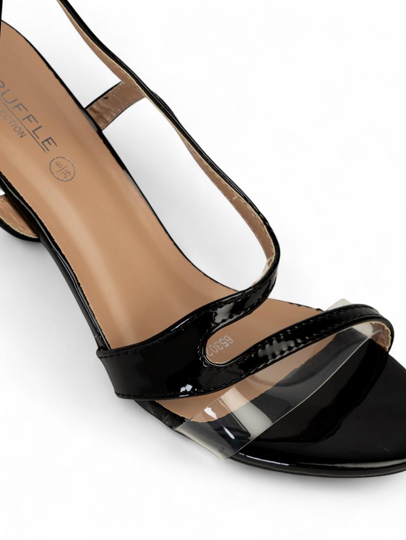 women black ankle strap sandal - 22017440 - Standard Image - 5