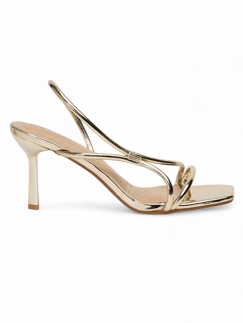 women gold slip on sandal - 22017444 - Standard Image - 3
