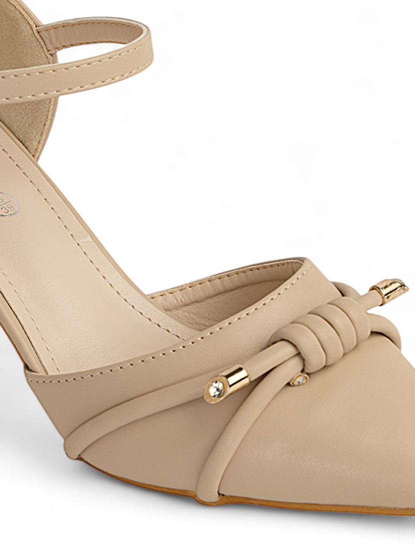 women nude ankle strap sandal - 22017448 - Standard Image - 5