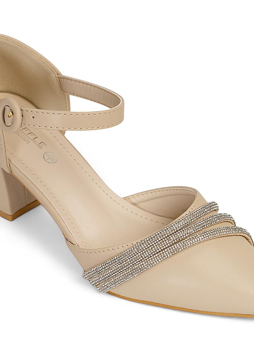 women nude ankle strap sandal - 22017451 - Standard Image - 5