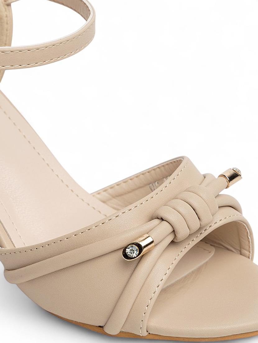 womne nude ankle strap sandal - 22017454 - Standard Image - 5
