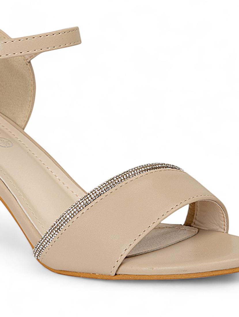 women nude ankle strap sandal - 22017457 - Standard Image - 5
