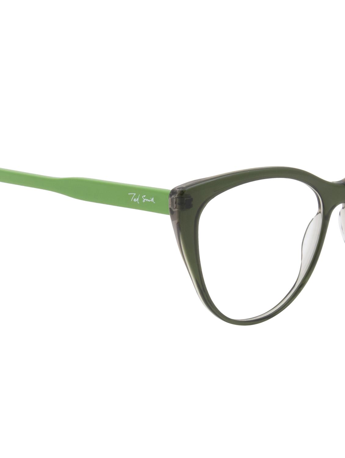 ted smith green cat-eye premium italian acetate frames for women - 22017491 - Standard Image - 5