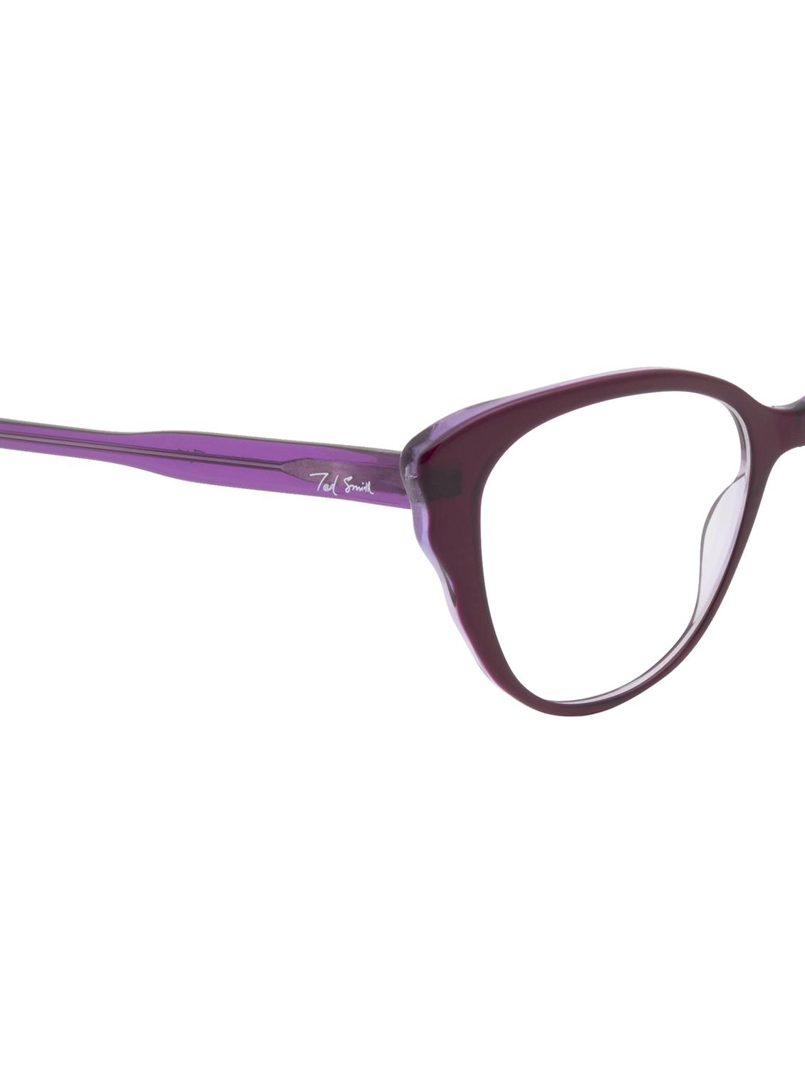 ted smith maroon cat-eye premium italian acetate frames for women - 22017494 - Standard Image - 5