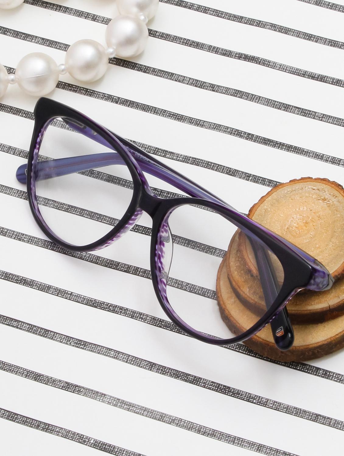 ted smith cat-eye blue spectacles frame for women - 22017502 - Zoom Image - 0