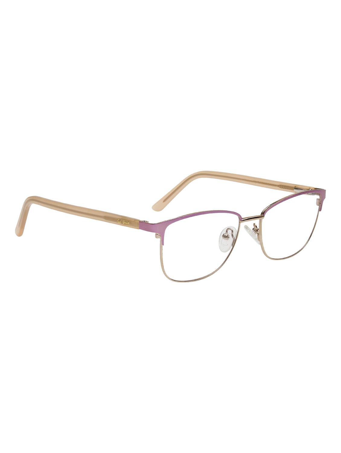 ted smith wayfarer pink-gold spectacles frame for women - 22017504 - Standard Image - 3