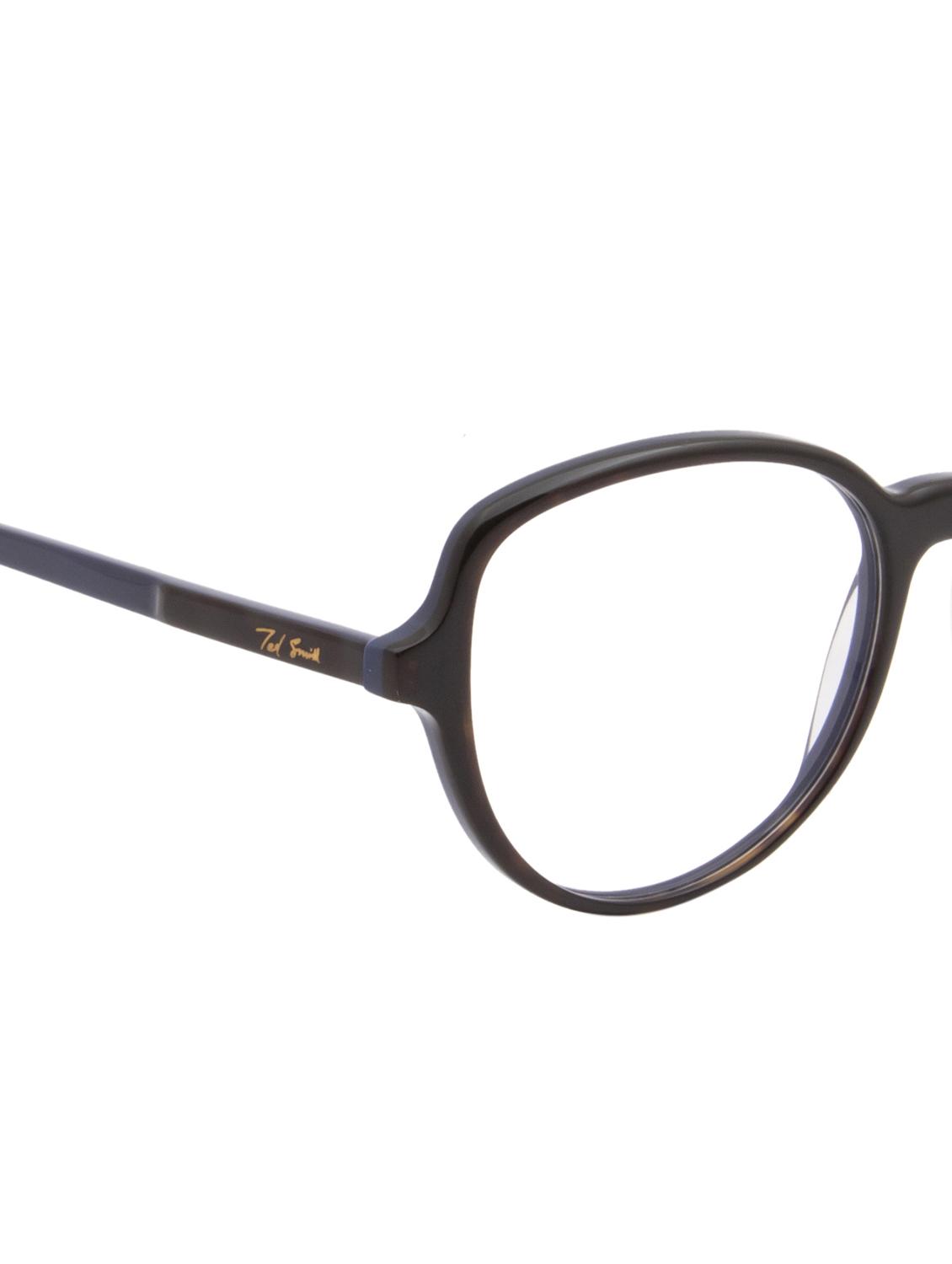 ted smith demi brown inside blue round premium italian acetate frames for women - 22017508 - Standard Image - 5