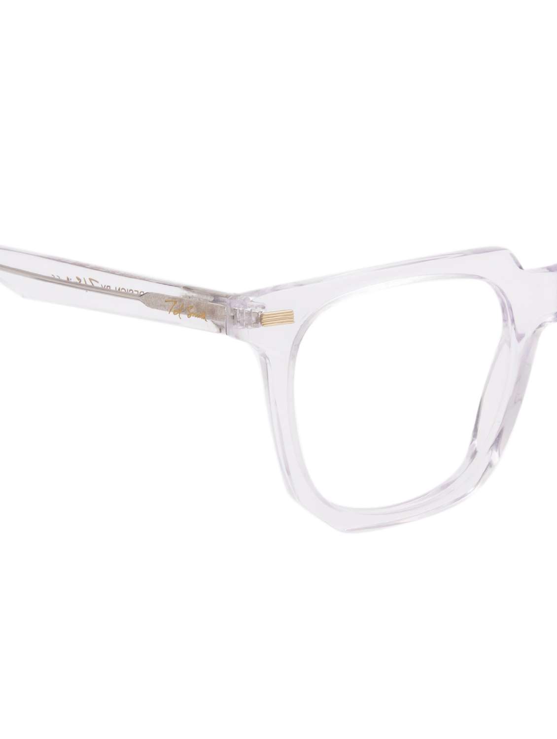 ted smith transparent square premium italian acetate frames for unisex - 22017681 -  Standard Image - 5