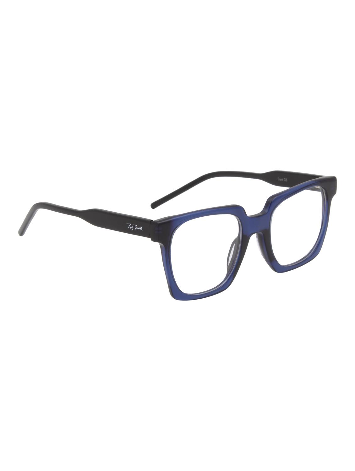 ted smith blue square premium italian acetate frames for unisex - 22017690 - Standard Image - 3