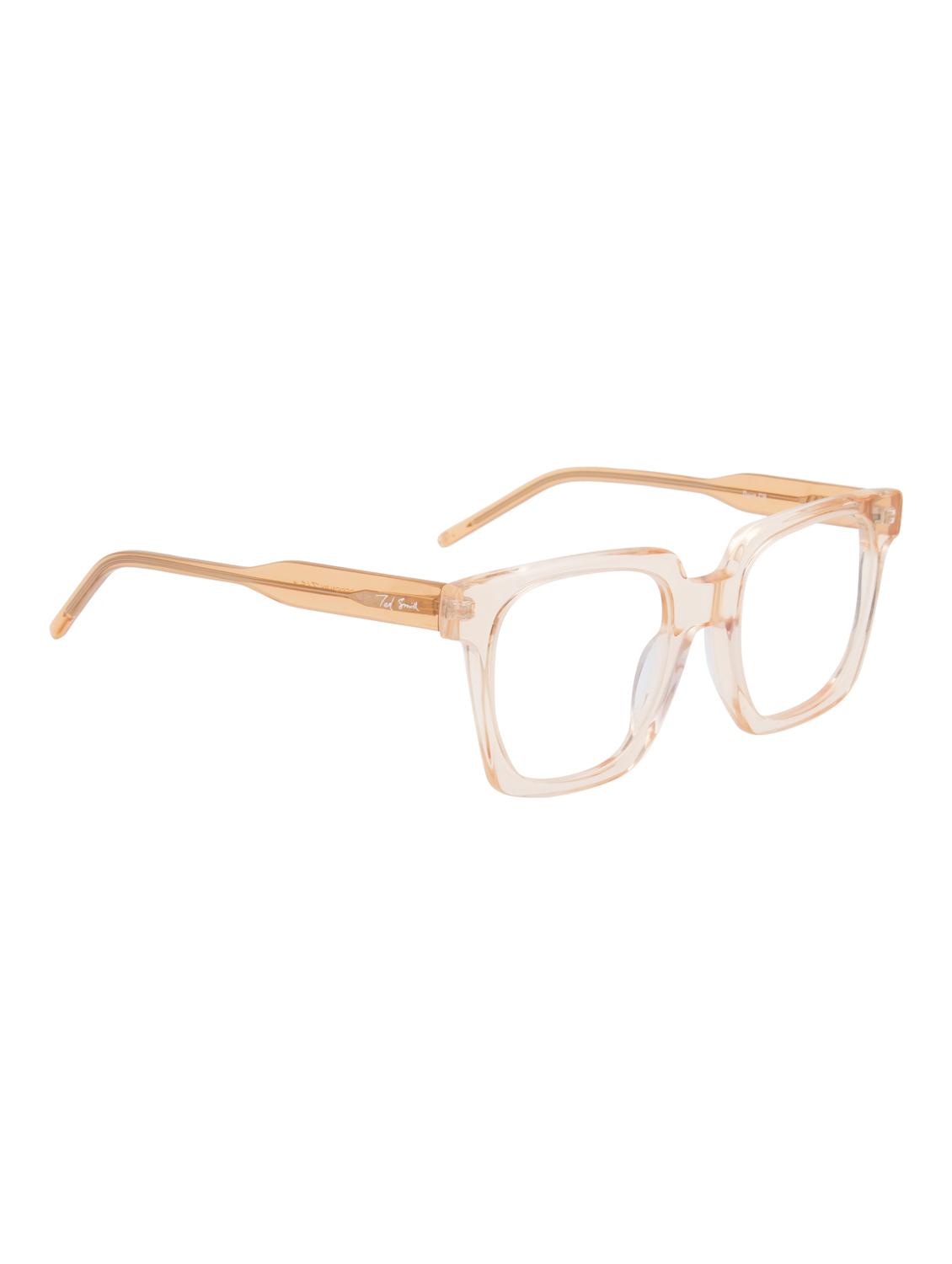 ted smith transparent orange square premium italian acetate frame - 22017693 - Standard Image - 3