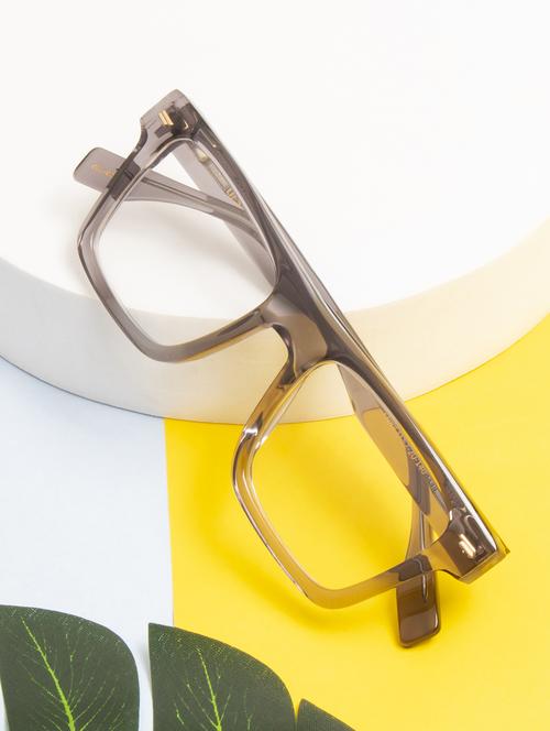 ted smith grey square premium italian acetate frame - 22017698 - Standard Image - 0