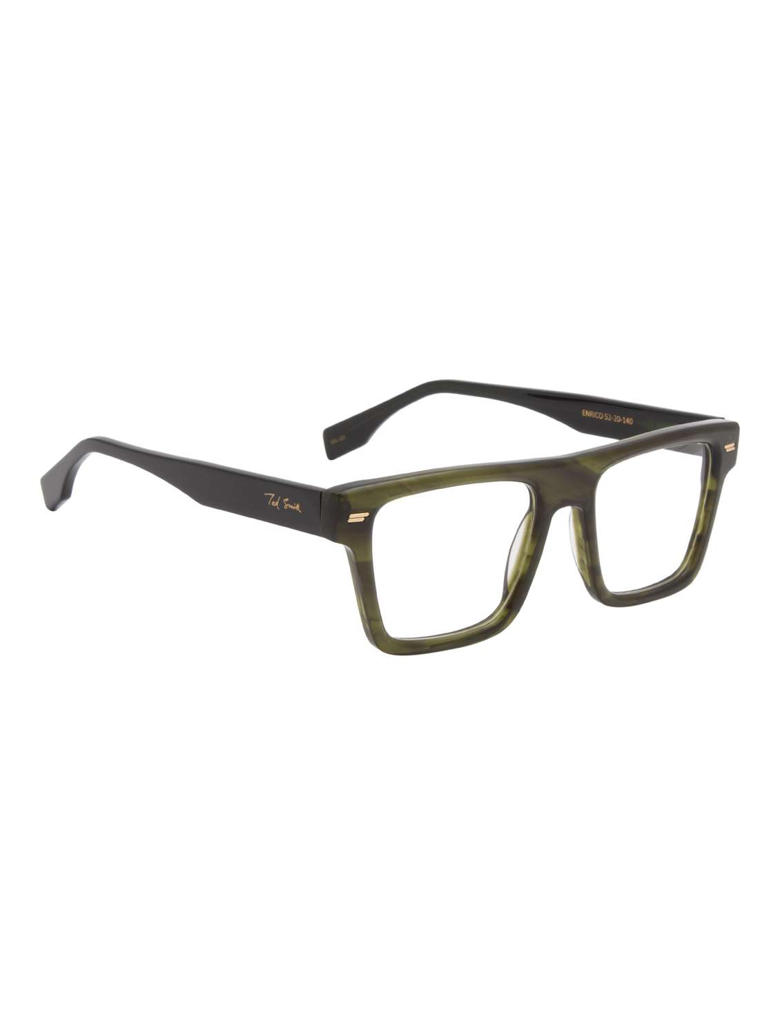 ted smith green square premium italian acetate frame - 22017699 -  Standard Image - 3