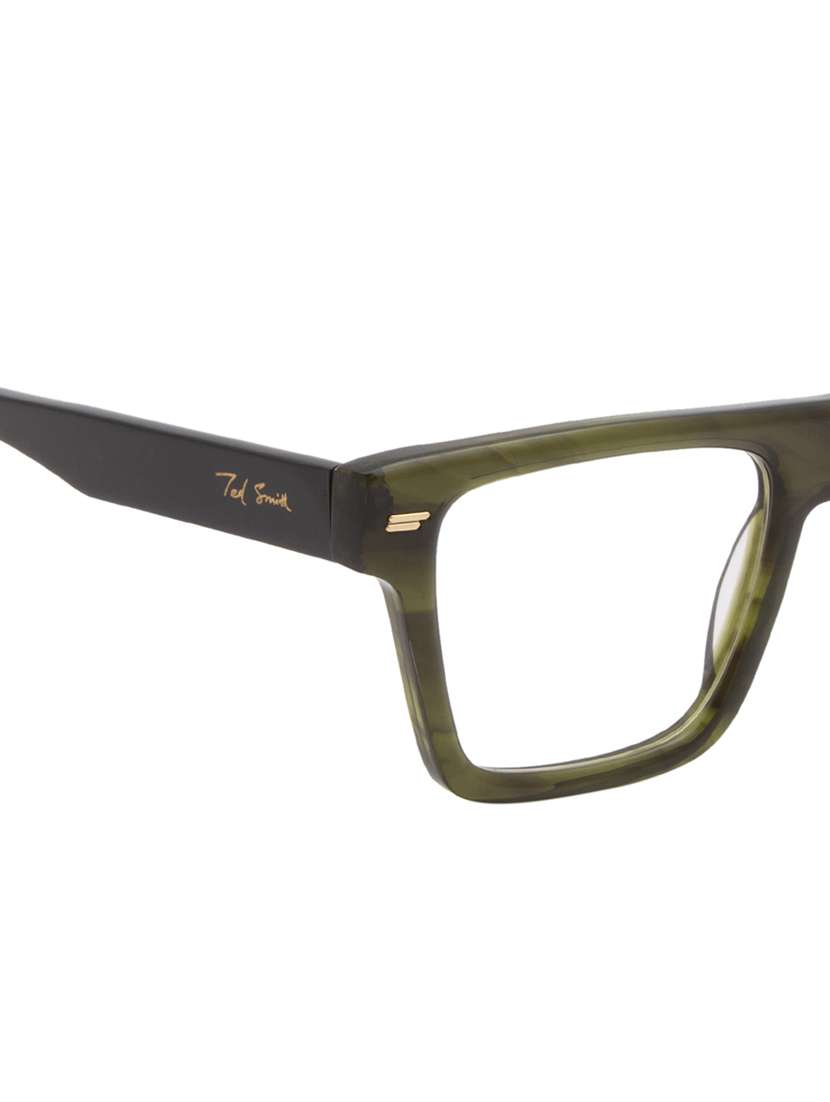 ted smith green square premium italian acetate frame - 22017699 -  Standard Image - 5