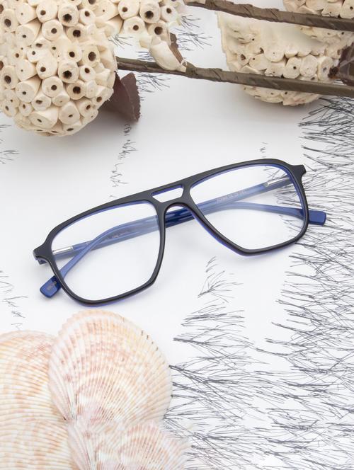 ted smith black inside blue aviator premium italian acetate frame - 22017701 -  Standard Image - 0