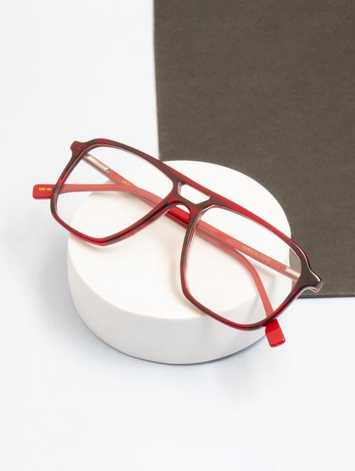 ted smith demi red aviator premium italian acetate frame - 22017703 - Standard Image - 0