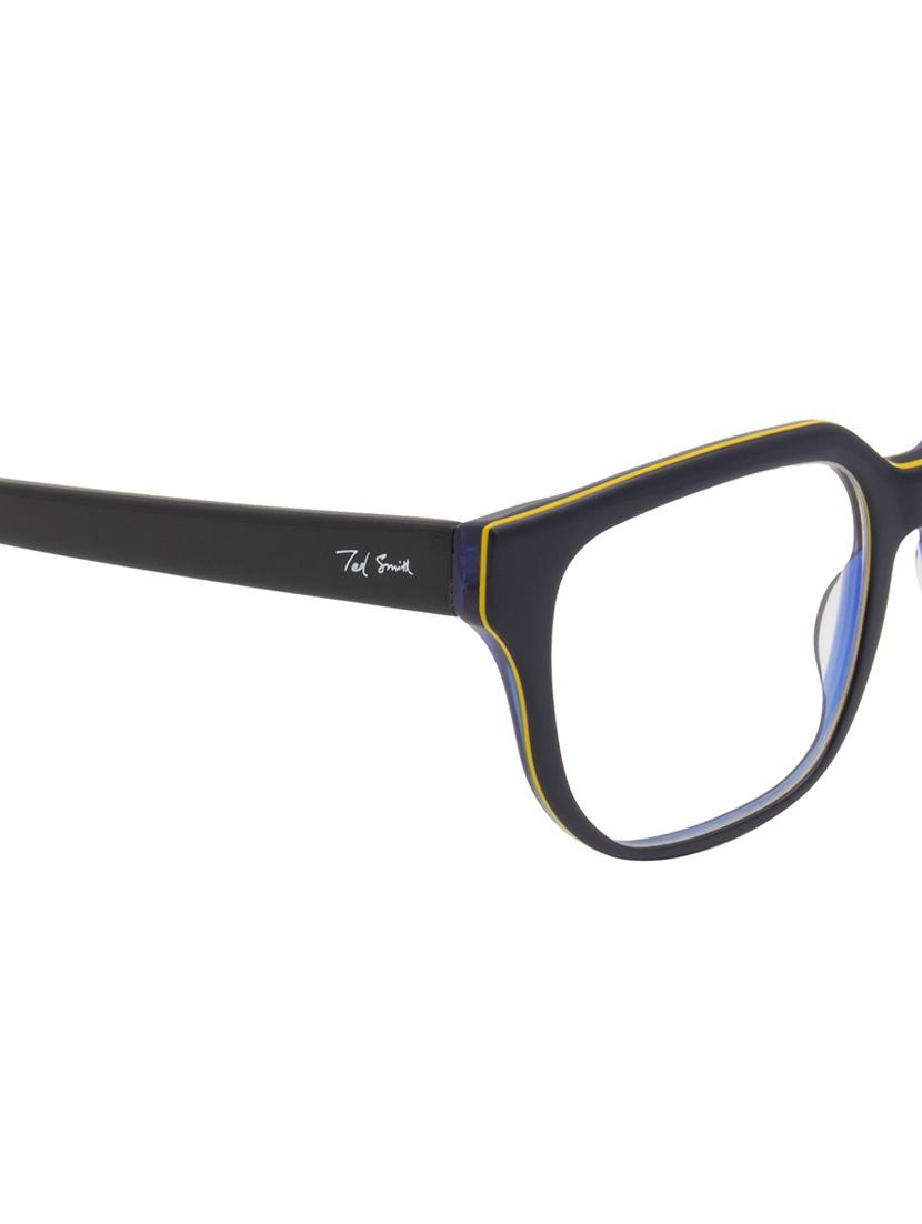 ted smith blue rectangle premium italian acetate frame - 22017706 - Standard Image - 5