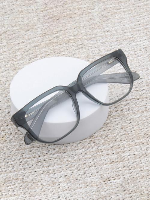 ted smith transparent green rectangle premium italian acetate frame - 22017707 - Standard Image - 0