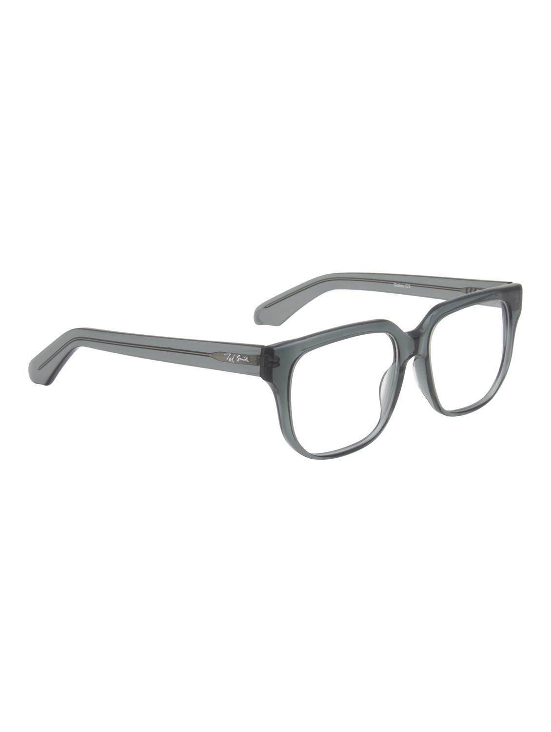 ted smith transparent green rectangle premium italian acetate frame - 22017707 - Standard Image - 3