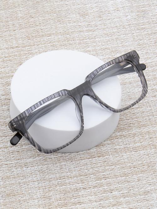 ted smith grey wayfarer premium italian acetate frames for unisex - 22017758 - Standard Image - 0