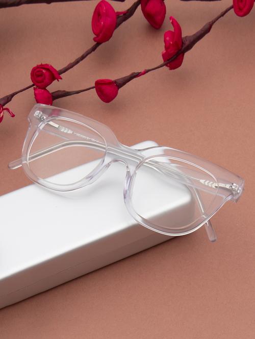 ted smith transparent round premium italian acetate frames for unisex - 22017761 -  Standard Image - 0