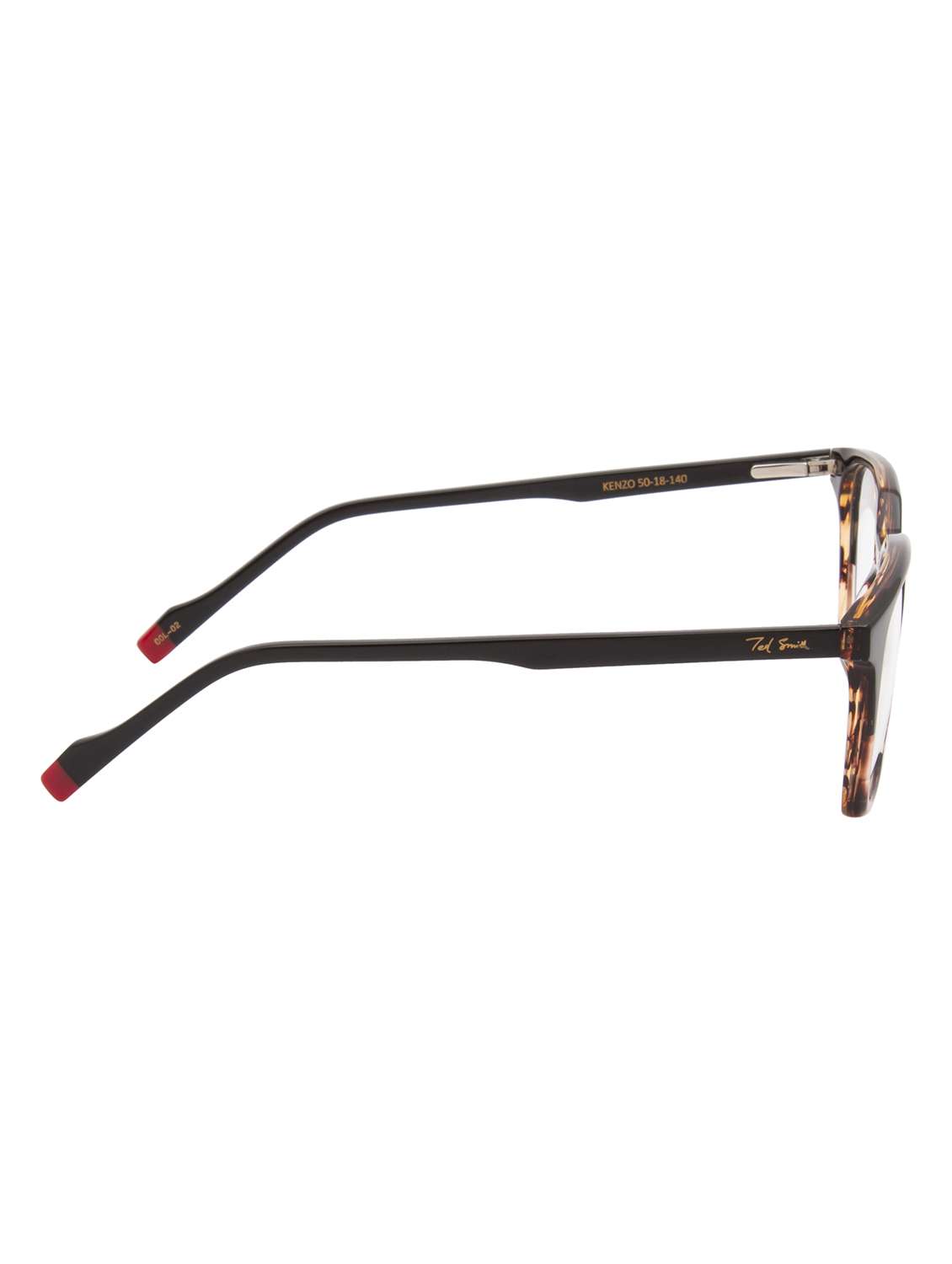 ted smith demi brown square premium italian acetate frames for unisex - 22017763 -  Standard Image - 3