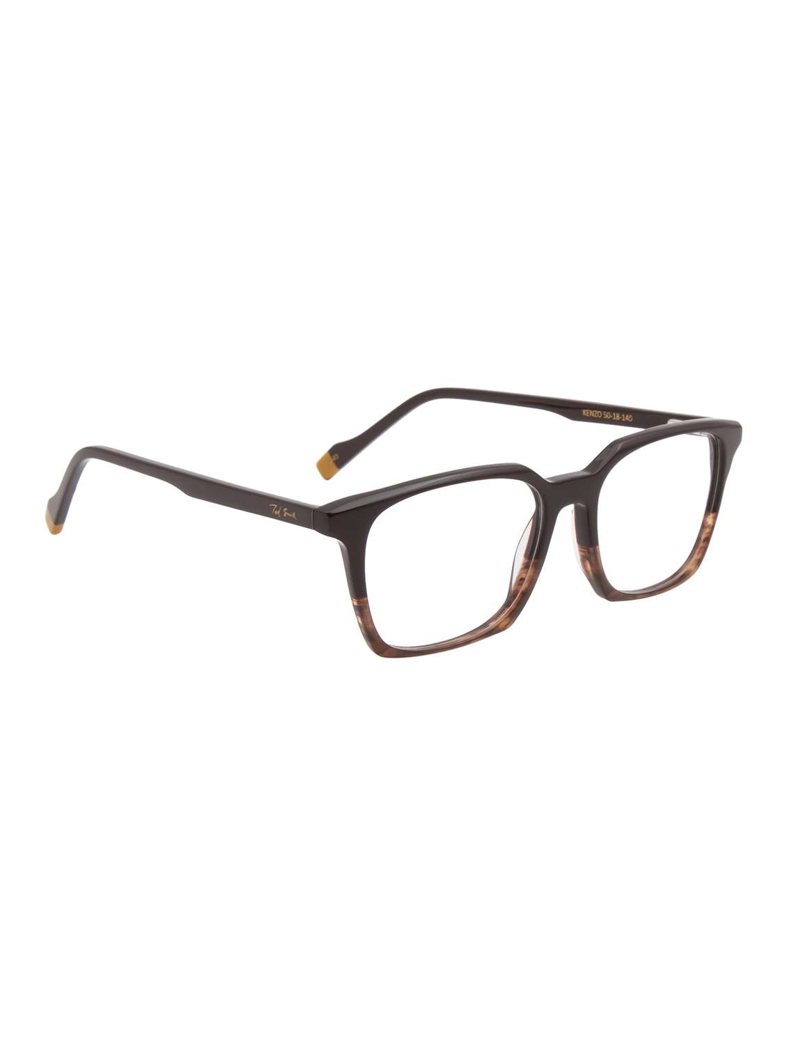 ted smith demi brown square premium italian acetate frames for unisex - 22017764 -  Standard Image - 3