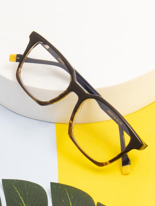 ted smith demi brown square premium italian acetate frames for unisex - 22017765 - Standard Image - 0