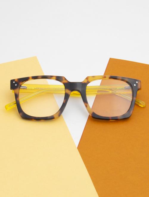ted smith demi brown square premium italian acetate frames for unisex - 22017769 -  Standard Image - 0