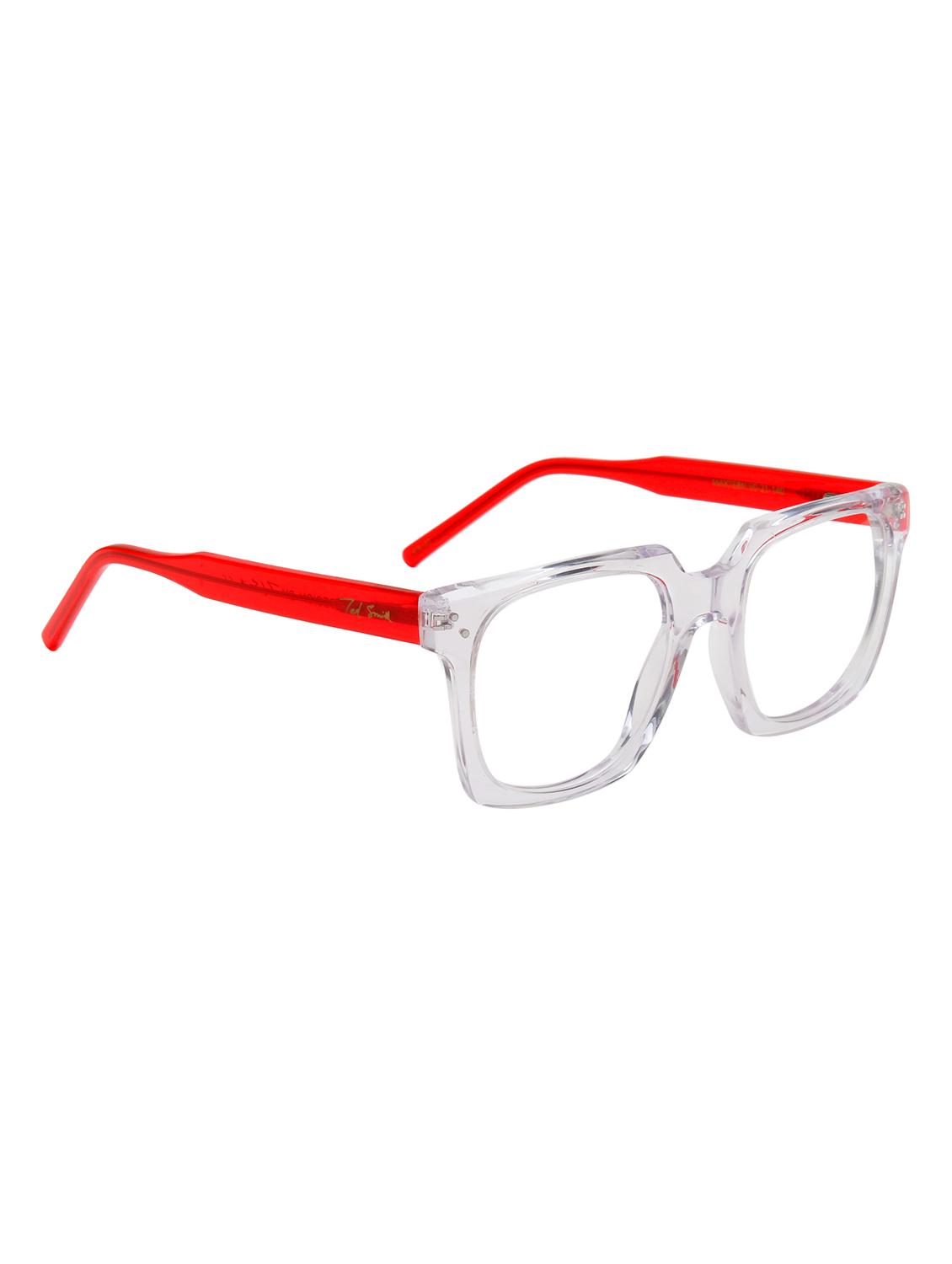 ted smith transparent square premium italian acetate frames for unisex - 22017770 - Standard Image - 3