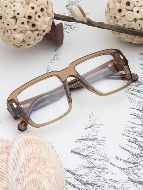 ted smith brown aviator premium italian acetate frames for unisex - 22017776 - Standard Image - 0