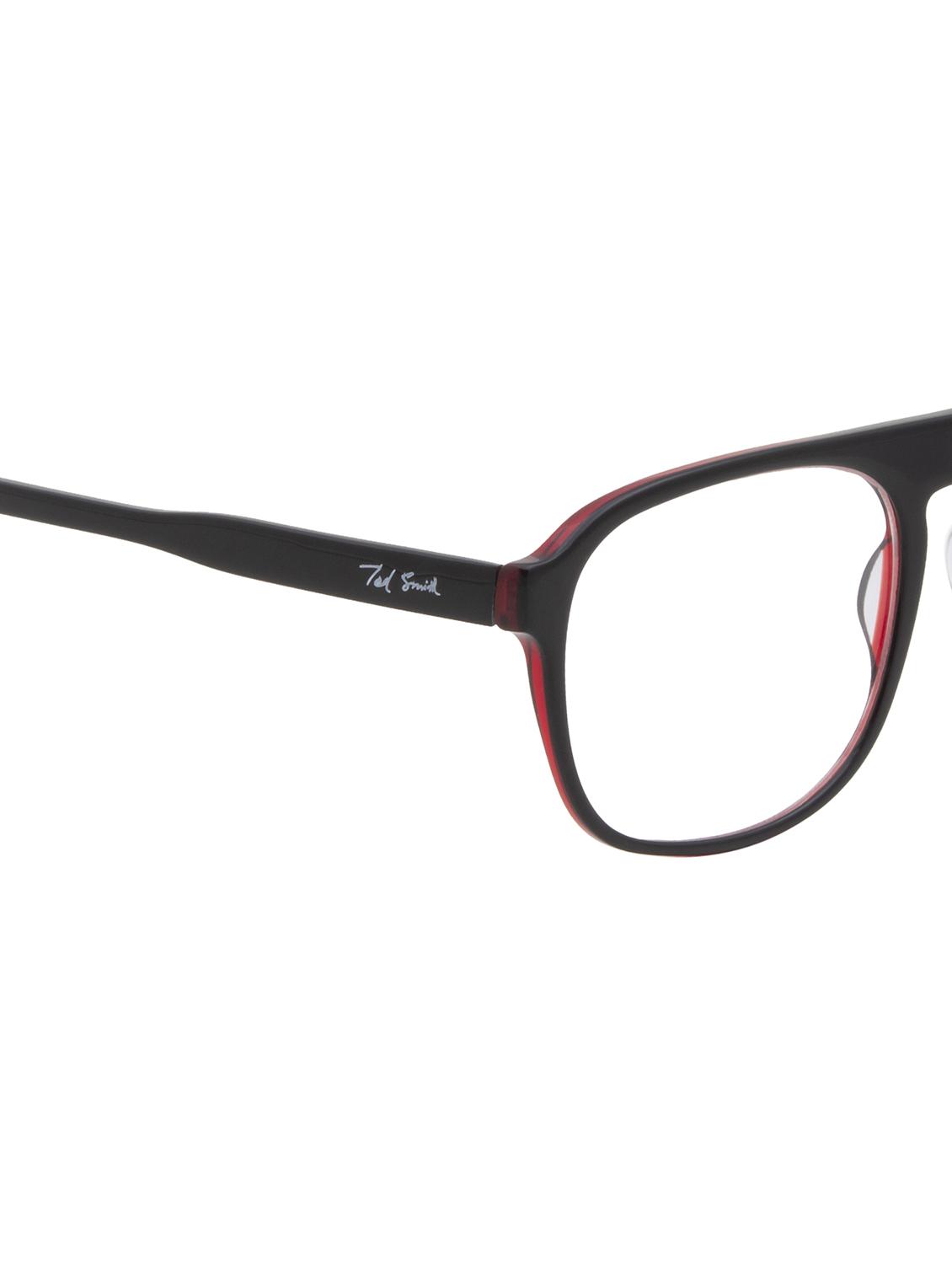 ted smith black inside maroon aviator premium italian acetate frames for unisex - 22017781 - Standard Image - 5