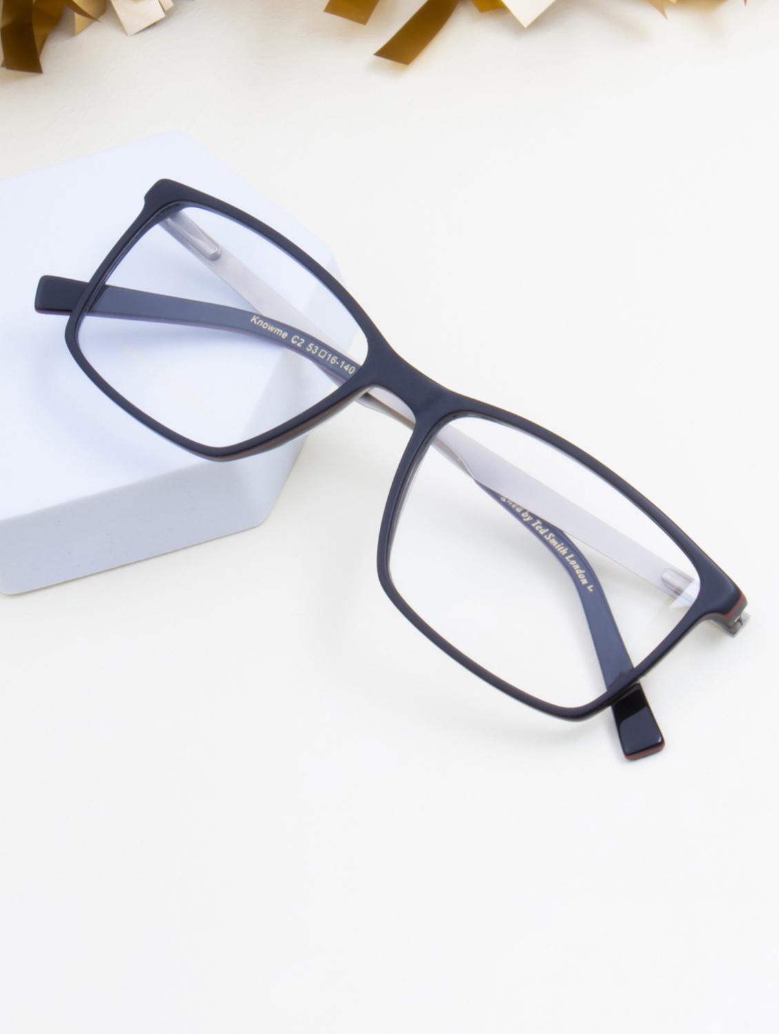 ted smith rectangle spectacles frames for men & women - 22017837 -  Zoom Image - 0