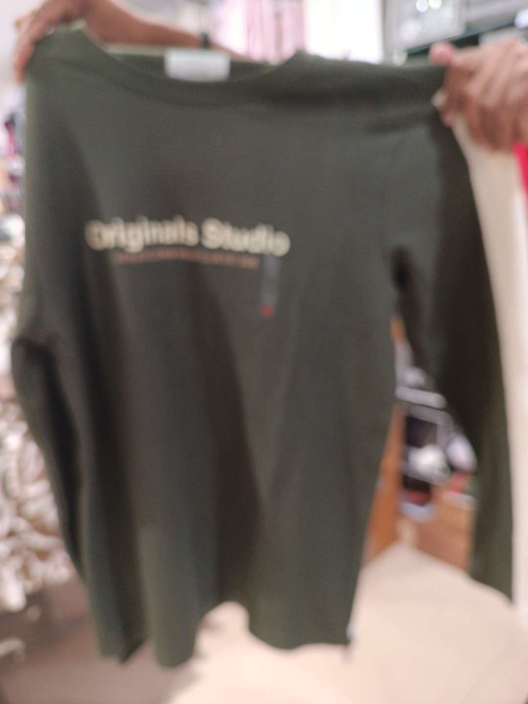olive cotton polyester tshirt - 22018045 - Zoom Image - 0