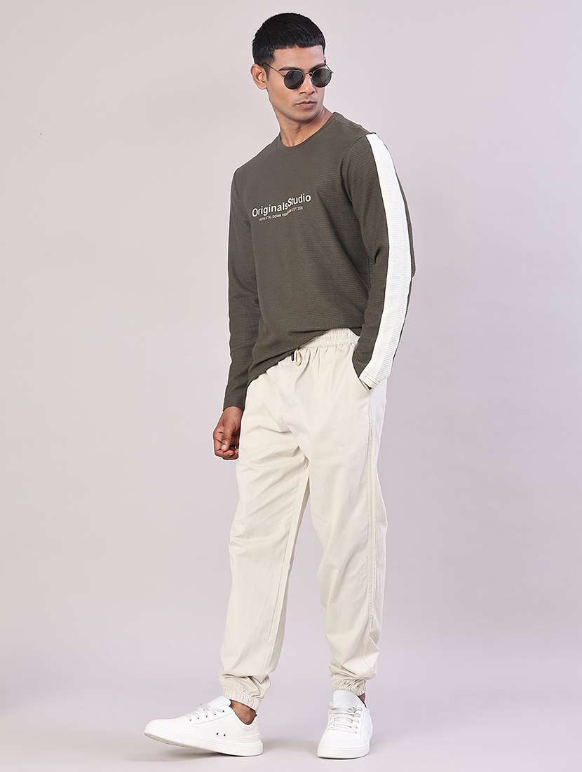 men color block long sleeve regular fit t-shirt - 22018045 -  Standard Image - 3