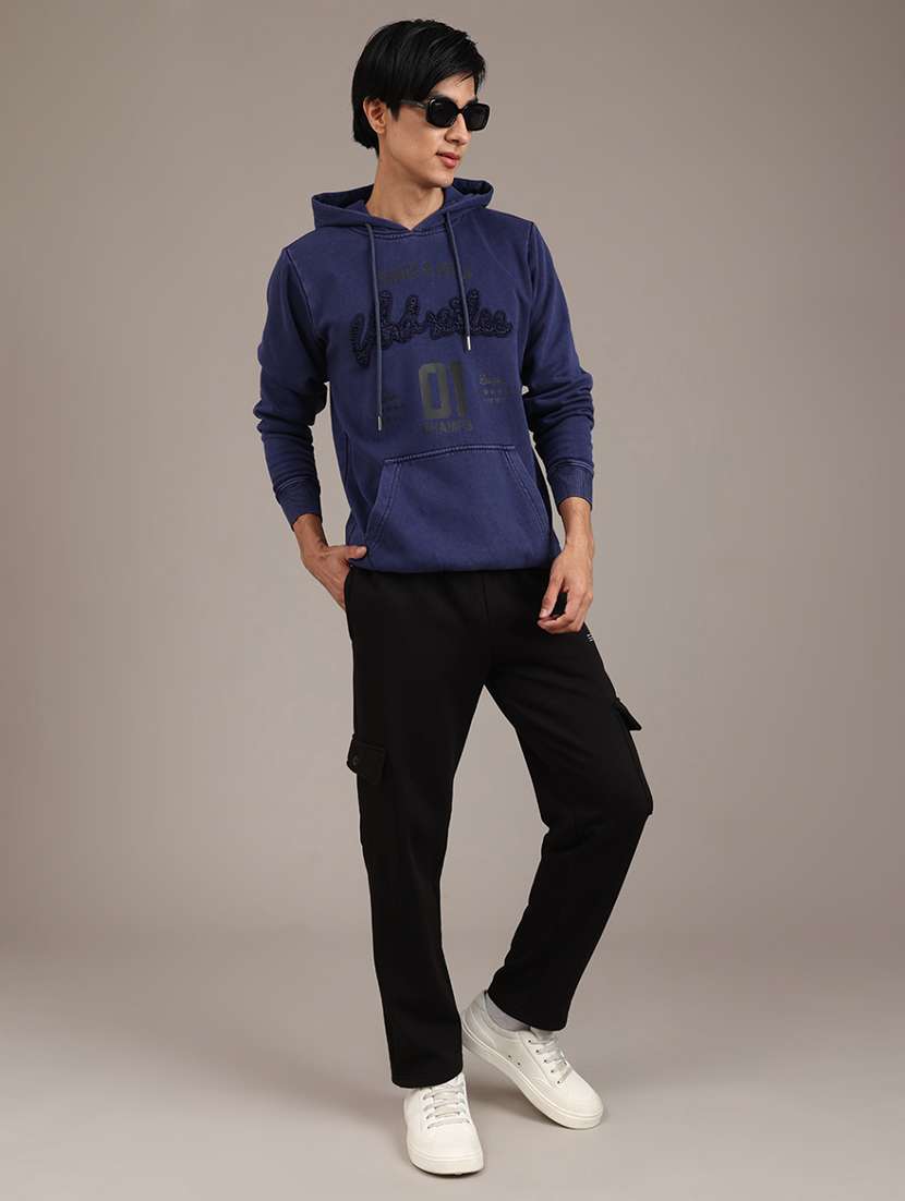 men printed long sleeve hooded sweatshirt - 22018089 -  Standard Image - 5