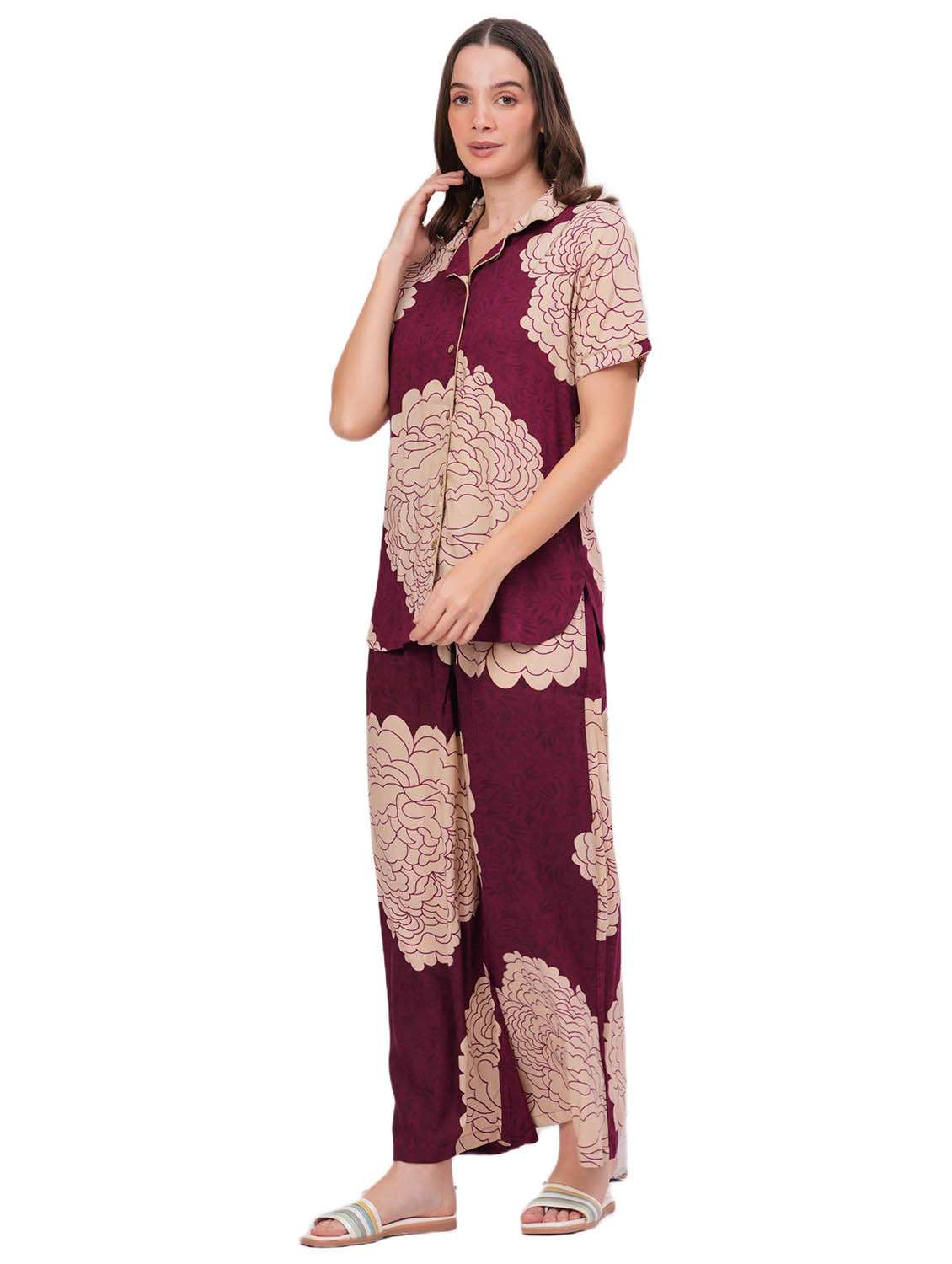 women pack of 2 printed nightwear pyjama set - 22018212 - Standard Image - 3