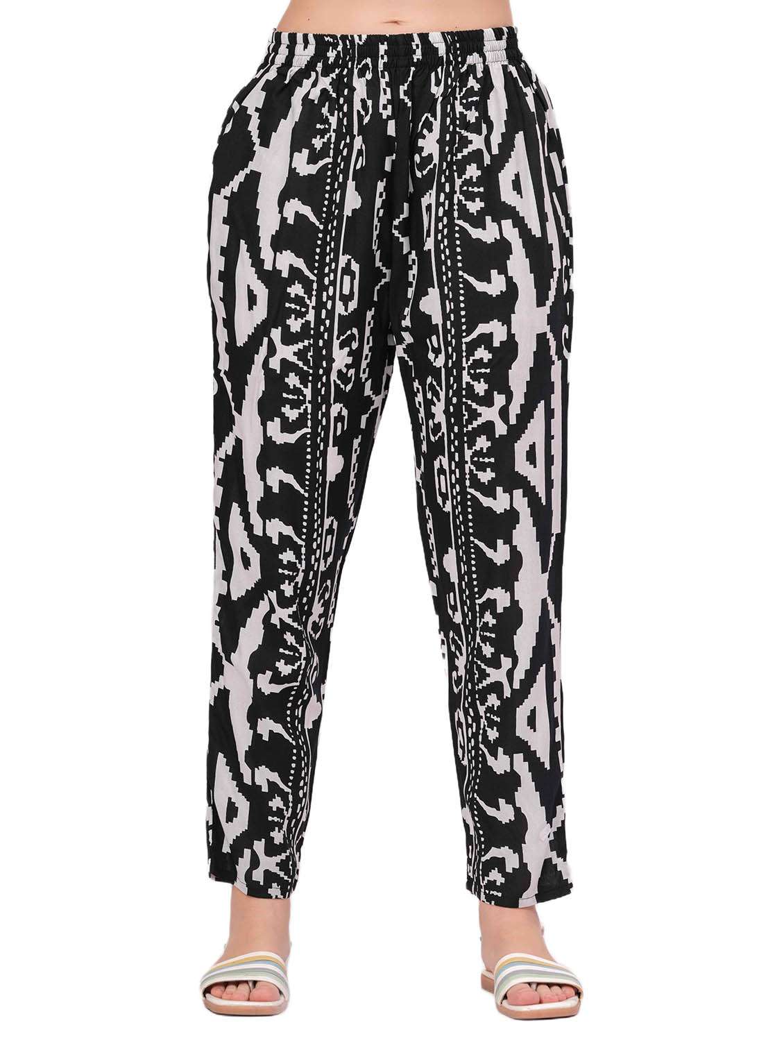 women printed nightwear pyjama set - 22018213 - Standard Image - 5
