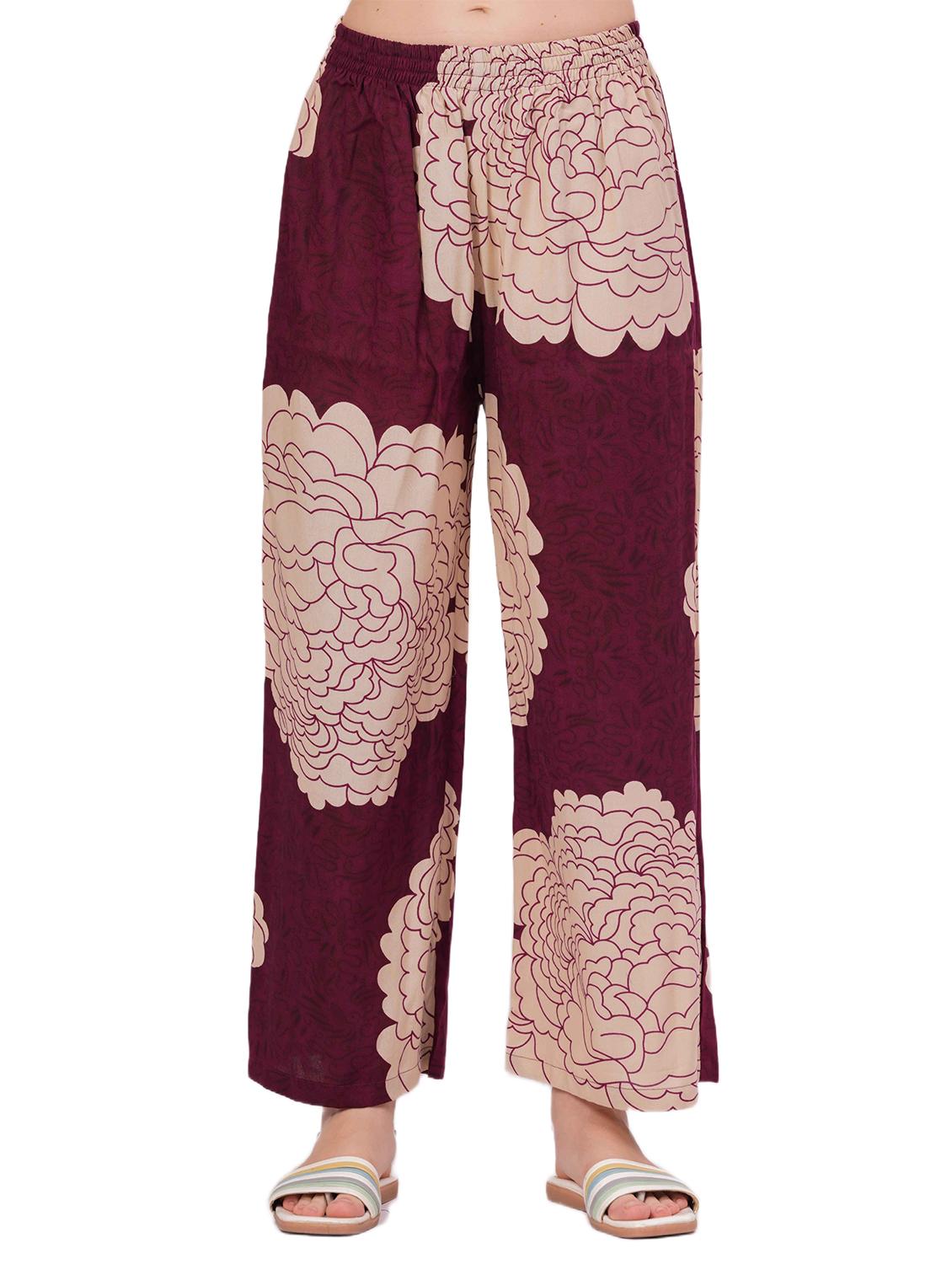 women printed short sleeve nightwear pyjama set - 22018220 - Standard Image - 3