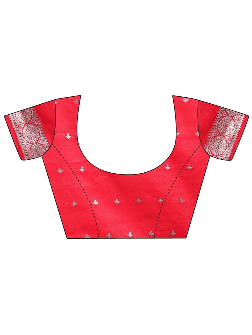 women self design bordered saree with blouse - 22018350 - Standard Image - 5