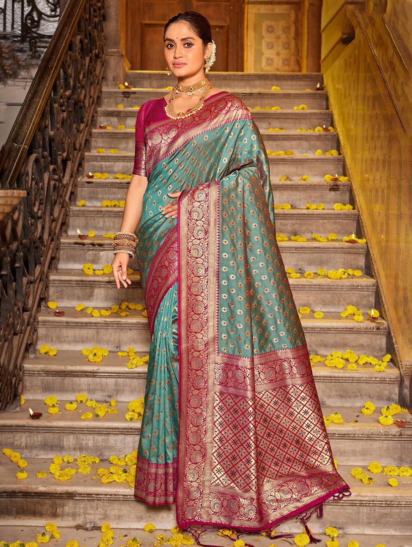 women self design banarasi saree with blouse - 22018352 - Zoom Image - 0