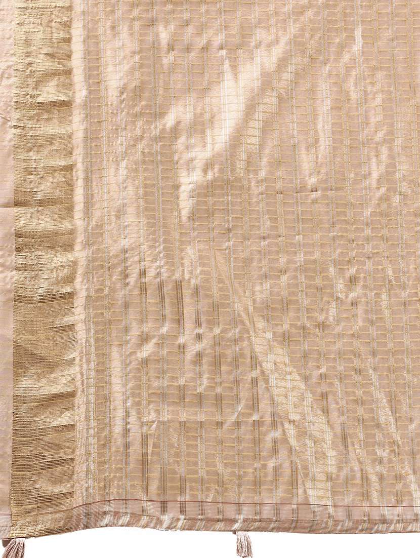 women striped bordered saree with blouse - 22018396 -  Standard Image - 5