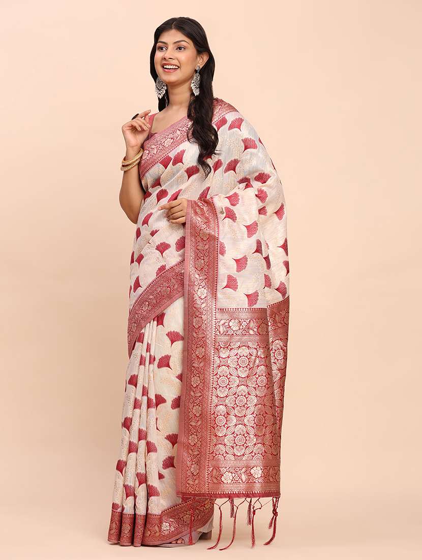 women self design bordered saree with blouse - 22018484 -  Standard Image - 3