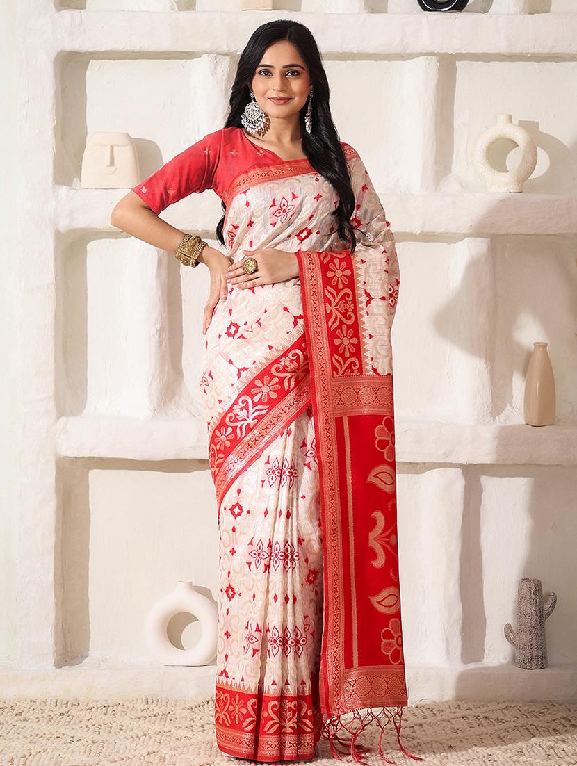 women self design bordered saree with blouse - 22018524 -  Zoom Image - 0