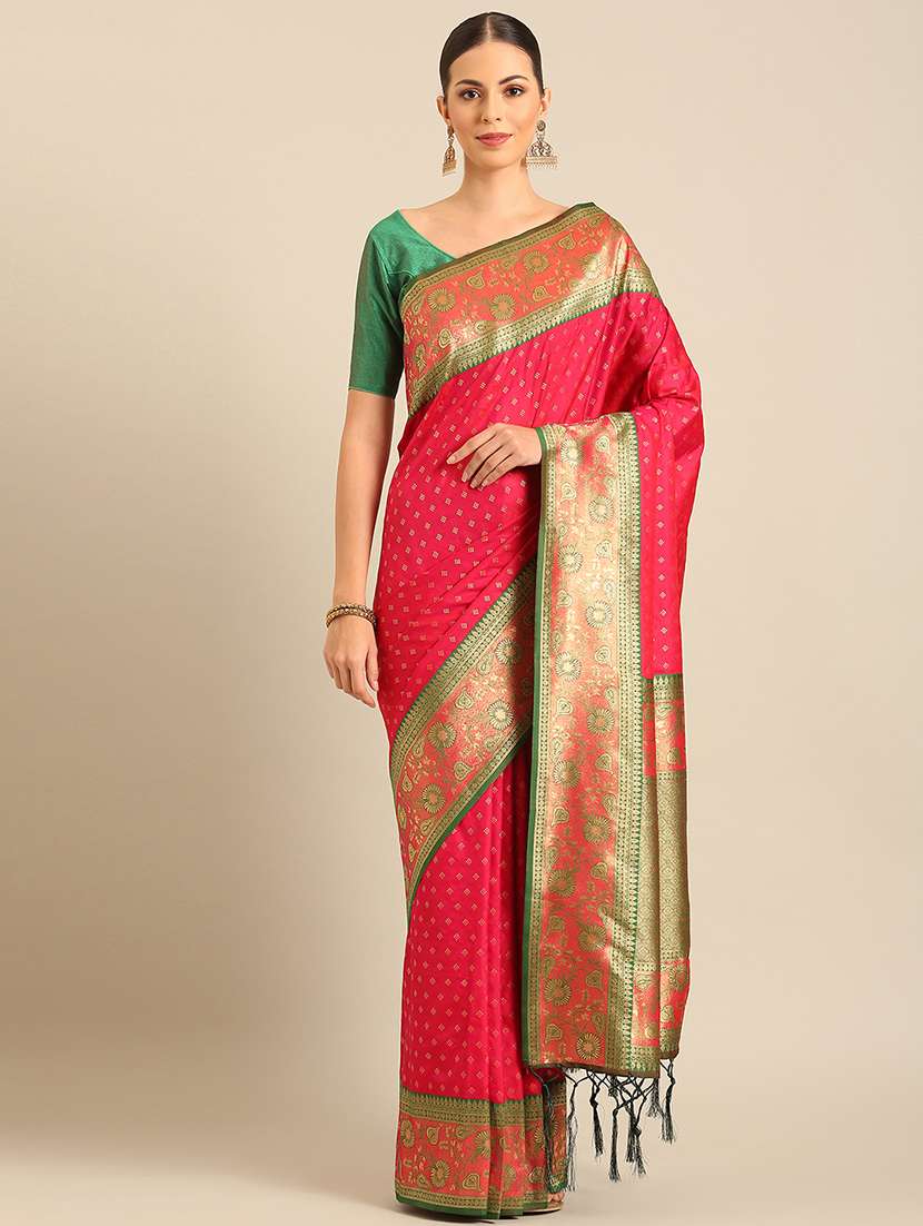 women self design banarasi saree with blouse - 22018545 - Zoom Image - 0