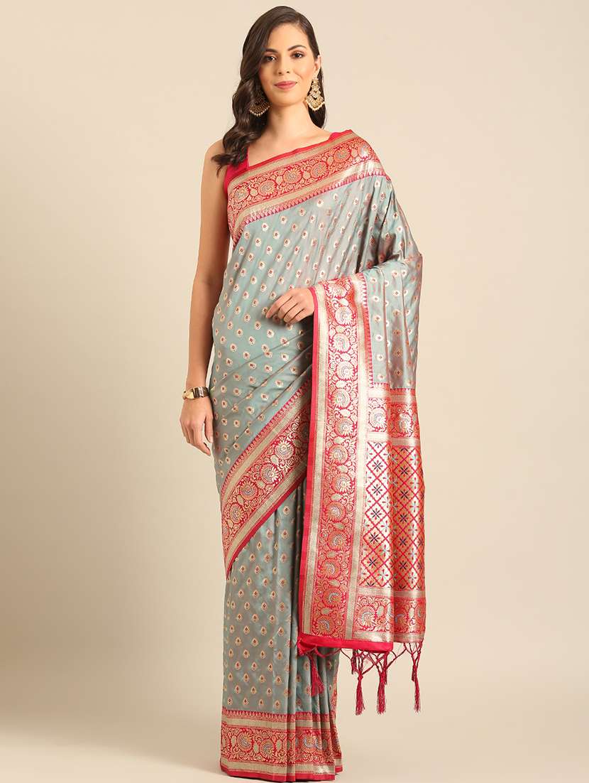 women self design banarasi saree with blouse - 22018546 - Zoom Image - 0
